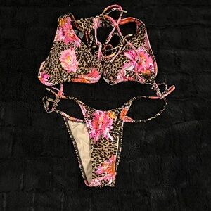 Victoria's Secret Pink and Brown Bikini